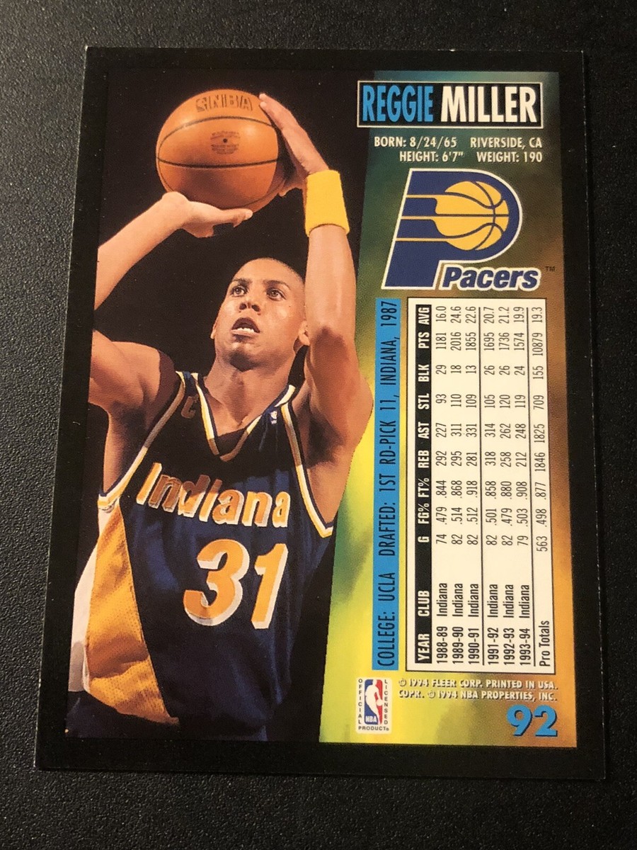 1994-95 Fleer Reggie Miller #92 HOF | eBay