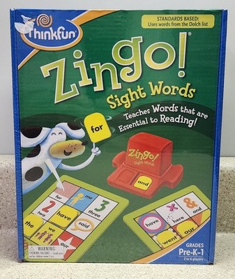 NEW THINKFUN ZINGO! SIGHT WORD GAME
