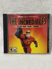 Disney The Incredibles PC-CD ROM Print Studio Photo Editing CD Windows 98/XP