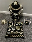Large Lot Vintage Gold Tone Jewelry 24pc/15 Signed Trifari Napier 12K GF Avon+++