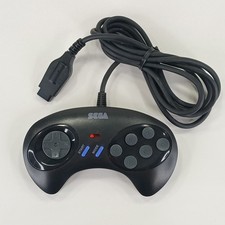 Sega Genesis 6 Button Wired Controller MK-1470 Original Authentic Tested & Works