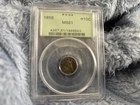 1858 1/2 Dime PCGS MS 61 OGH