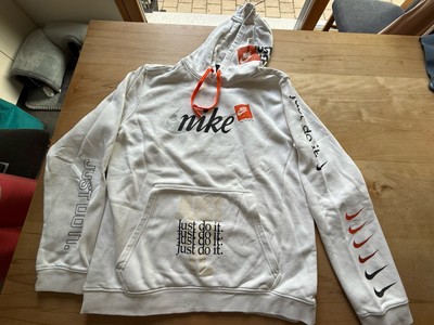 Toller weißer Nike Hoodie  Just Do it'' in Gr. L