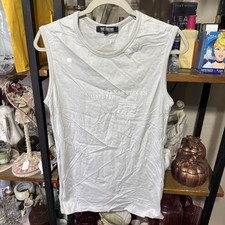Raf Simons Crewneck T-Shirt Lt Grey Sleeveless Texas Pieces Sz 50.  (Lg)