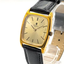 UNIVERSAL GENEVE 542114 Watch Hand-Winding Ladies Gold Dial Square Y2K 00S