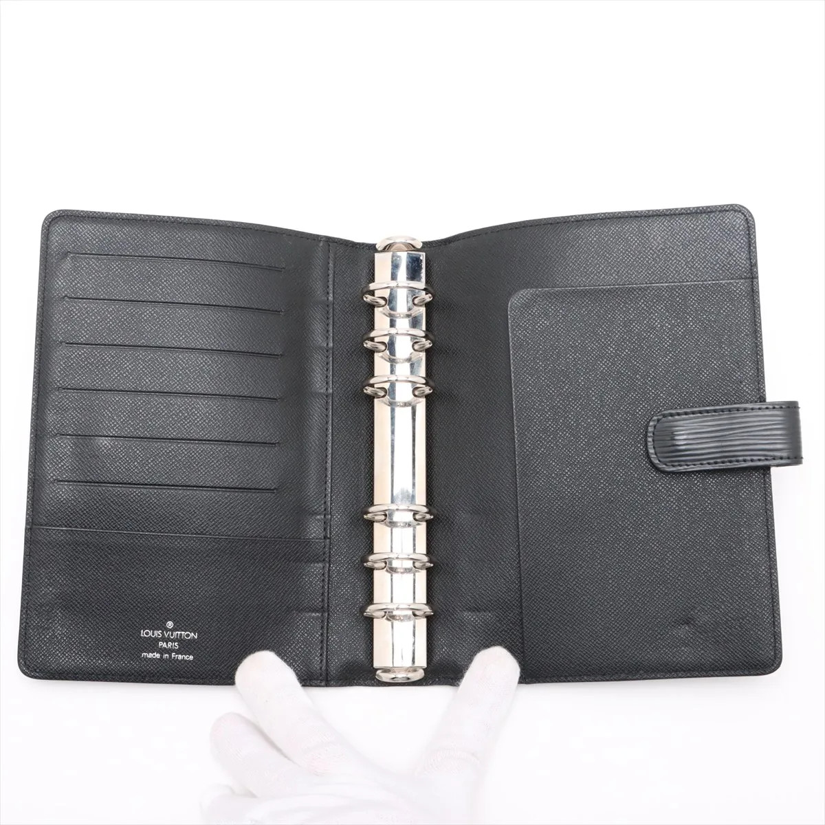 Louis Vuitton Epi Agenda MM Noir Notebook cover - # image 3