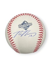 Max Muncy Signed Autographed 2025 WS Baseball Dodgers MM Holo JSA