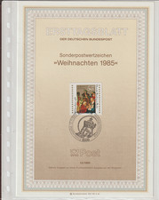Ersttagsblatt Berlin 13/1985 Weihnachten 1985