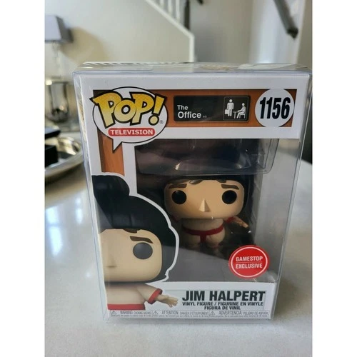 Funko Pop The Office Jim Halpert Sumo #1156 Gamestop Exclusive + Soft Protector