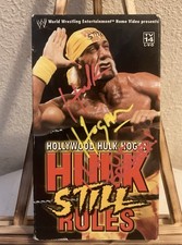 Rare Hulk Hogan Signed Vintage Hulk Still Rules 2002 VHS HOF 05 BROTHER!