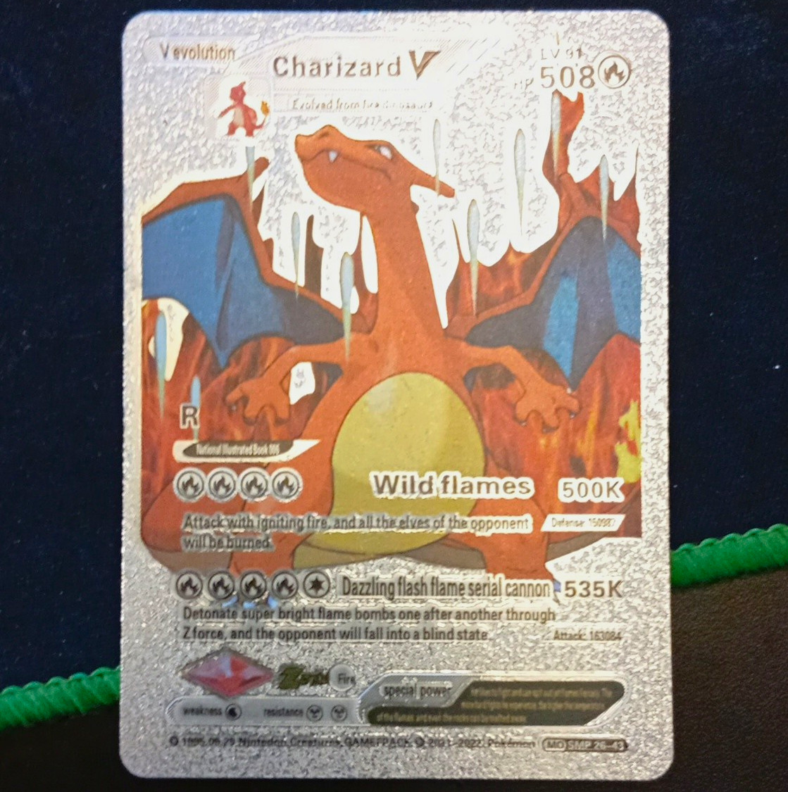 Pokémon TCG Charizard V MO SMP-26-13 Evolution Holo Rare English 2022 HP508