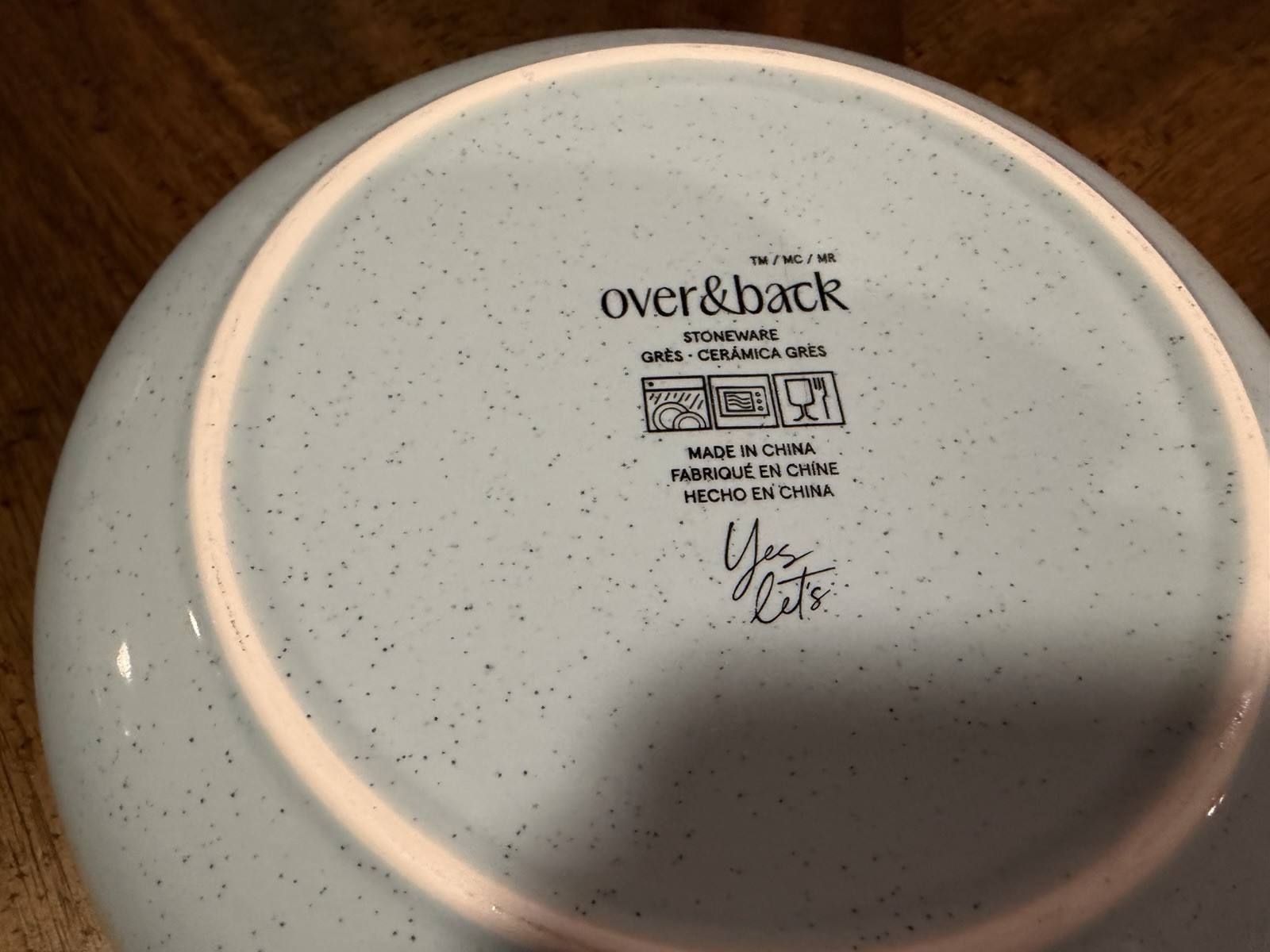 Set Of 2 Two Teal Speckled Over & Back Options Large Pasta Bowls 8 1/4"