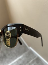 RAY BAN RB0316S 990 31 Tortoise Mega Clubmaster Unisex 53 mm Sunglasses