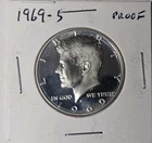**1969 S 50C Kennedy Half Dollar Proof 40% Silver.  Ships Free