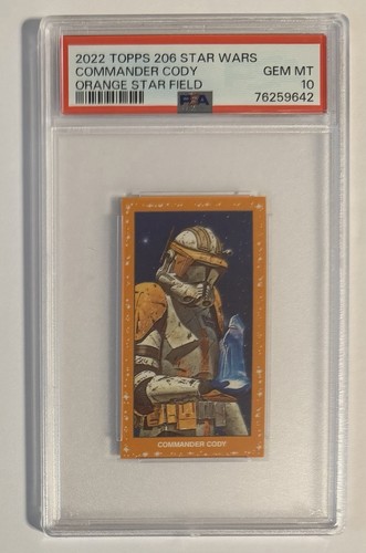 Topps 206 Star Wars COMMANDER CODY • ORANGE Star Field • PSA 10 • COULEUR ASSORTIE - Photo 1/2