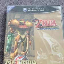 Nintendo GameCube Zelda: Wind Waker / Metroid Prime 2-Game w/ Case & Manual