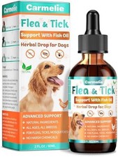Flea and Tick Prevention for Dog, Natural Oral Flea  Tick Support Drops with Om