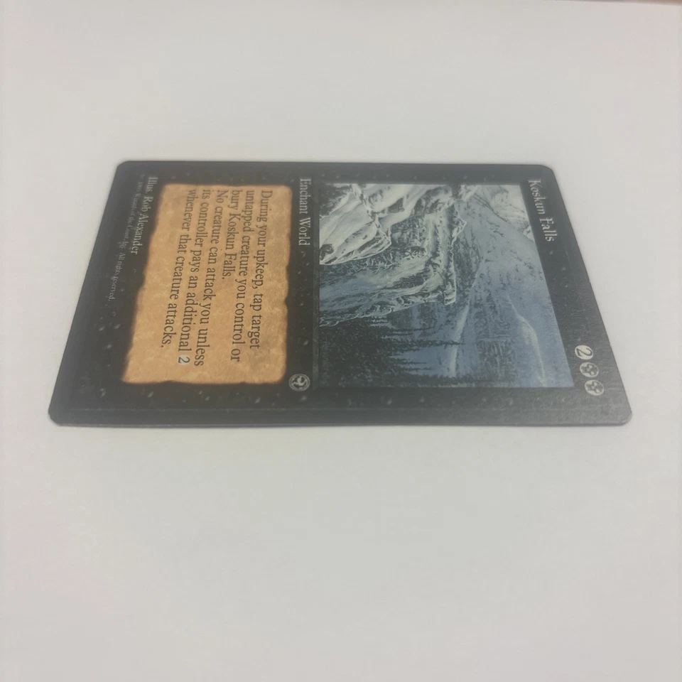 Koskun Falls LP MTG Homelands Rare Enchant World Rob Alexander Stop Attacks - Image 3 of 4