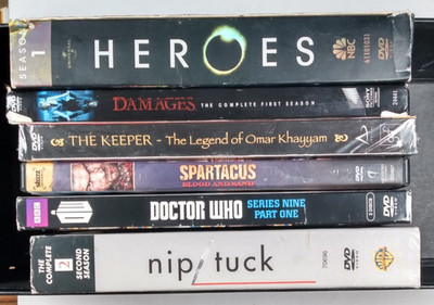TV Season Lot - Nip/Tuck, Heroes, Damages, Doctor Who, Spartacus, The Keeper