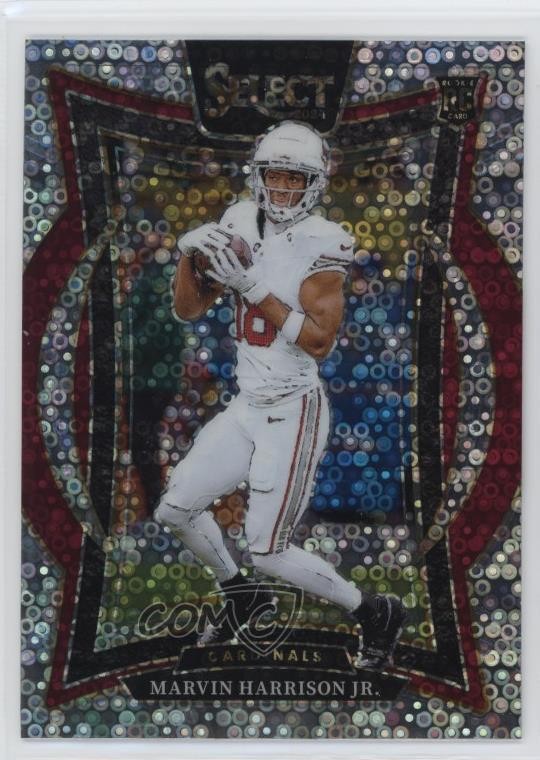 2024 Panini Select Concourse Disco Prizm Marvin Harrison Jr #28 Rookie RC 16wc