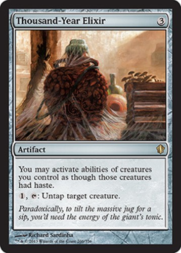 1x Thousand-Year Elixir Heavy Play MTG Magic - Kid Icarus -