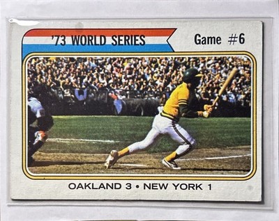 1974 Topps - '73 World Series Reggie Jackson #477 Oakland 3 New York 1