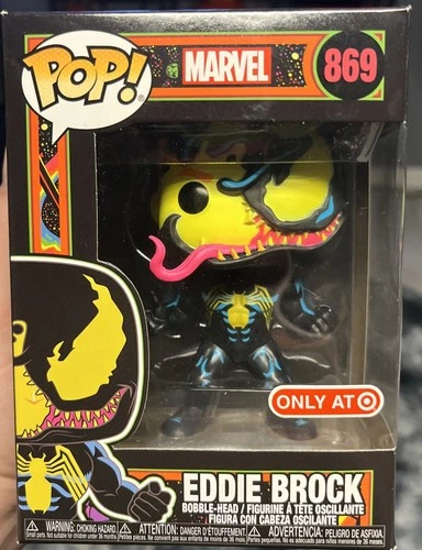 Funko Pop! Marvel Eddie Brock #869 Venom Blacklight Vinyl Target Exclusive