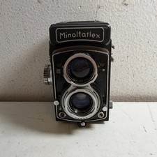 VTG Minoltaflex III Black Chiyoko Rokkor 75mm f/3.5 Twin Lens Reflex TLR Camera
