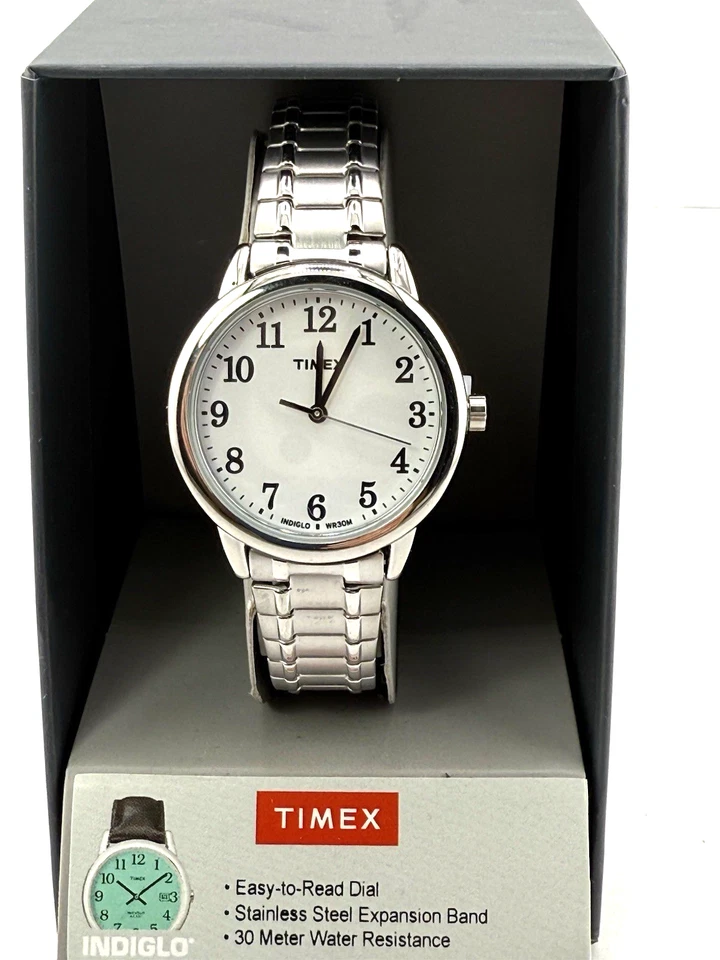 Timex® Women's Easy Reader Stainless Steel Expansion Watch - TW2P78500JT- New!! - Image 2 of 4