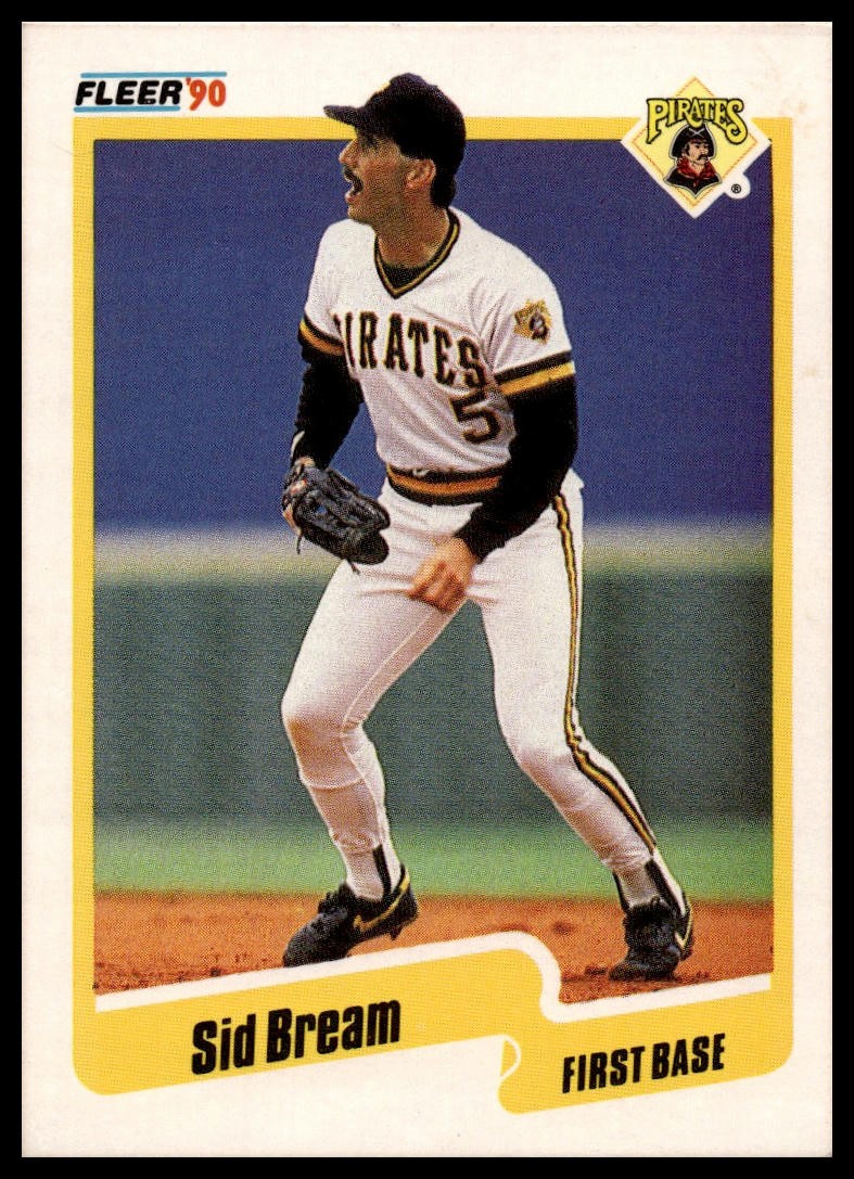 1990 Fleer #463b Sid Bream