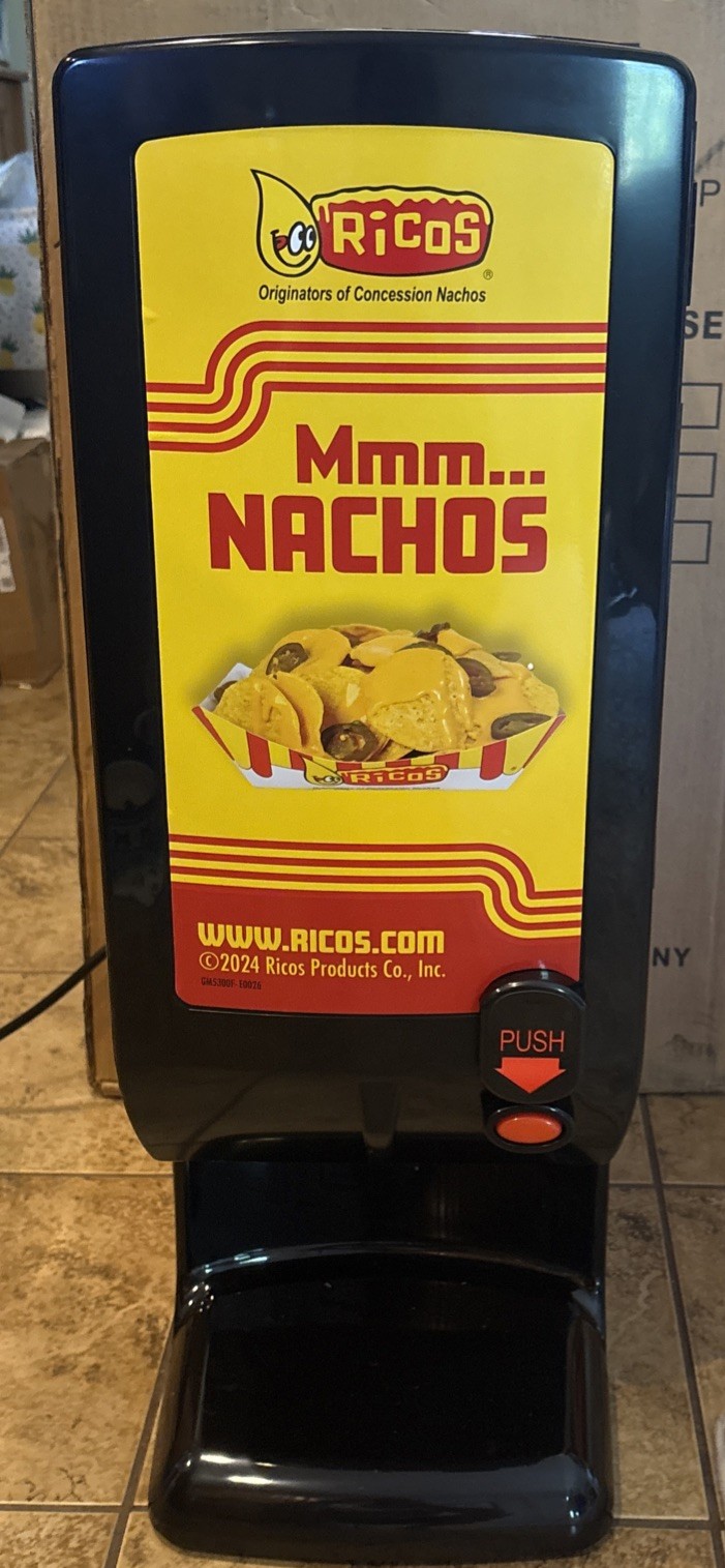 Gold Medal Rico's Commercial Single Button Nacho Cheese Warmer Model 5345Ric NIB