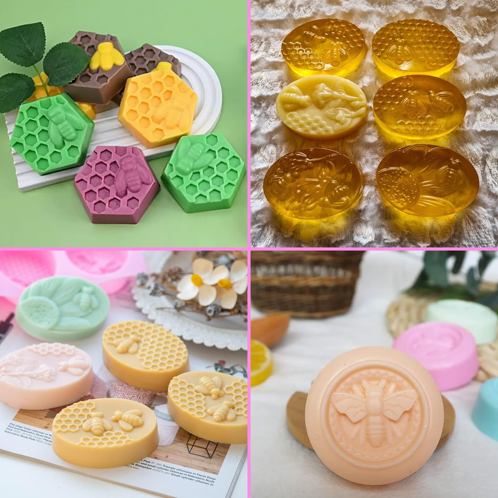 Soap Molds, Soap Molds for Soap Making, Perfect for Bee Soap Making, Honey Si...