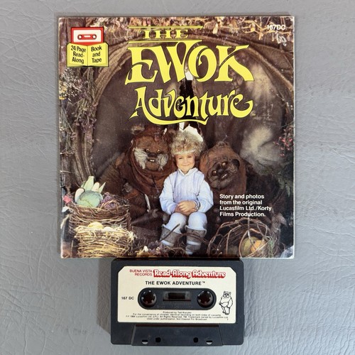 Vtg 1984 The Ewok Adventure Book & Tape 24 Page Read-Along Adventure Star Wars