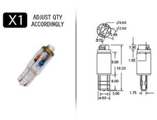 White 1-point 74 Style Led Replacement Instrument Cluster Gauge Bulb