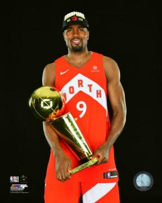 Serge Ibaka 2019 Toronto Raptors NBA Championship Trophy 8x10