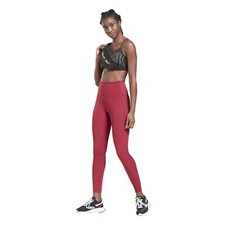 REEBOK Women's Pink Lux Perform Perforated High Waist Leggings RRP £50