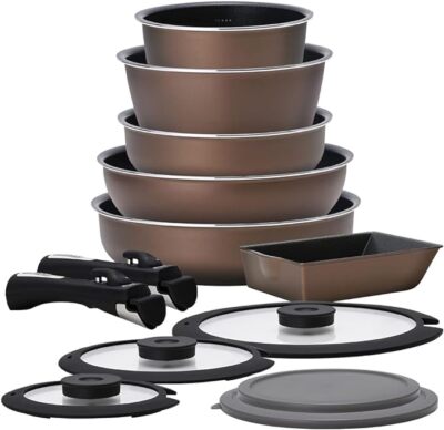 IRIS OHYAMA PDCI-S13S Diamond Coating Pan Set of 13 lightweight 3 Colors New