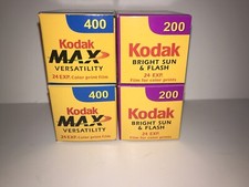 Four Rolls of Kodak Expired 35mm Film 200 and 400 speeds