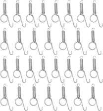 Anxingo 20 Pcs Spring Cage Latch Door Spring Hook Metal Finger for Fixing Rabbit