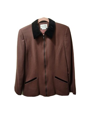 Womens Urban Wool Merino Collection Coat Size 10 Brown