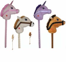 Kids Hobby Horse or Unicorn with Galloping Neighing Sounds Childrens Toy