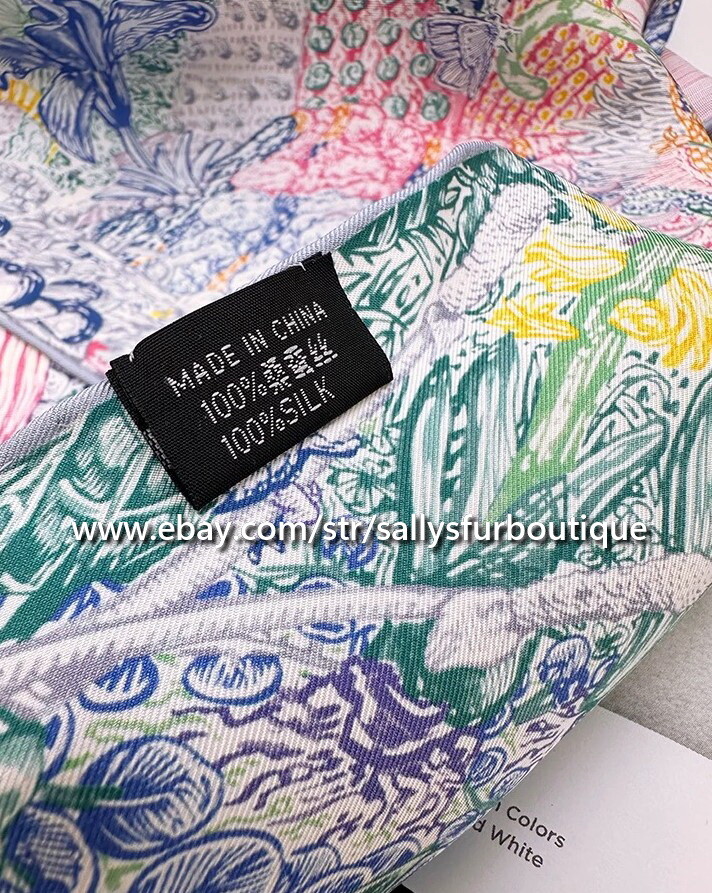 Sciarpa Sallys Boutique 14 Momme twill seta scialle stampa cavallo Sciarpa Sallys Boutique 14 Momme twill seta scialle stampa cavallo