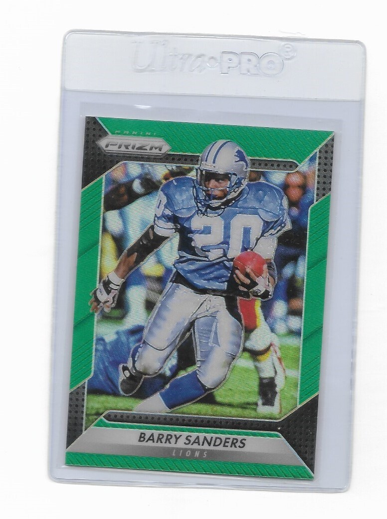 Barry Sanders 2016 Panini Prizm green  #165 - Detroit Lions