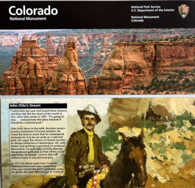 New COLORADO MONUMENT  NATIONAL PARK SERVICE UNIGRID BROCHURE Map  OUT of PRINT