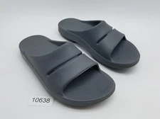 Oofos Ooahh Men's Size 10 Recovery Slip On Slide Sandals Gray