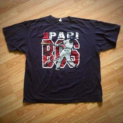 2007 Big Papi David Ortiz T-Shirt, XL/2XL, MLB Baseball Tee, Boston Red Sox