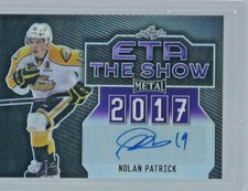 2015-16 Leaf Metal NOLAN PATRICK ETA The Show Purple Prismatic 3/10 TS-NP1