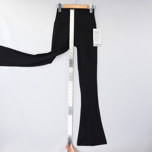 Lululemon Align Rib Mini Flare Pant Regular High Rise Nulu Black Sz NWT - Bild 23 von 29