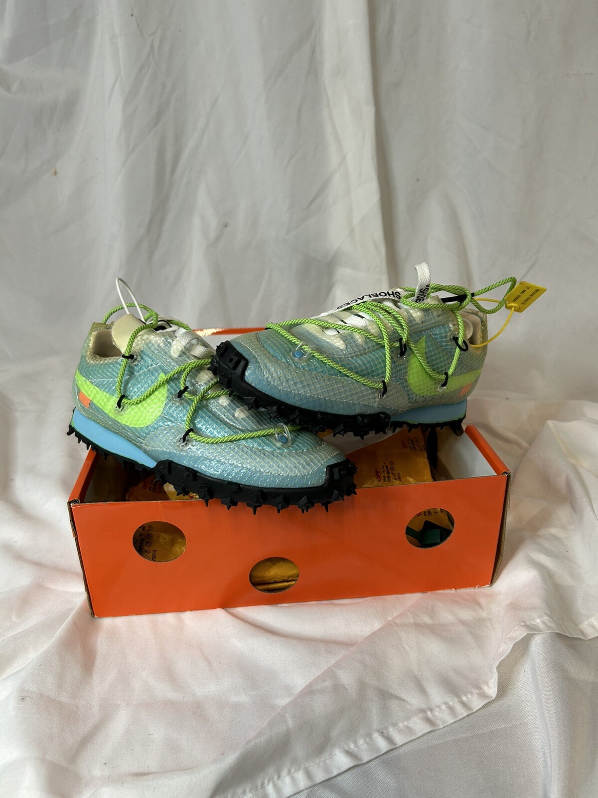 OFF WHITE X NIKE Nike x Off White Waffle Racer blu taglia 3 5 uomo 5 donna