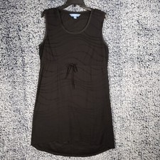 Simply Vera Vera Wang Black A Line Dress Scoop Neck Sleeveless Womens Size Large